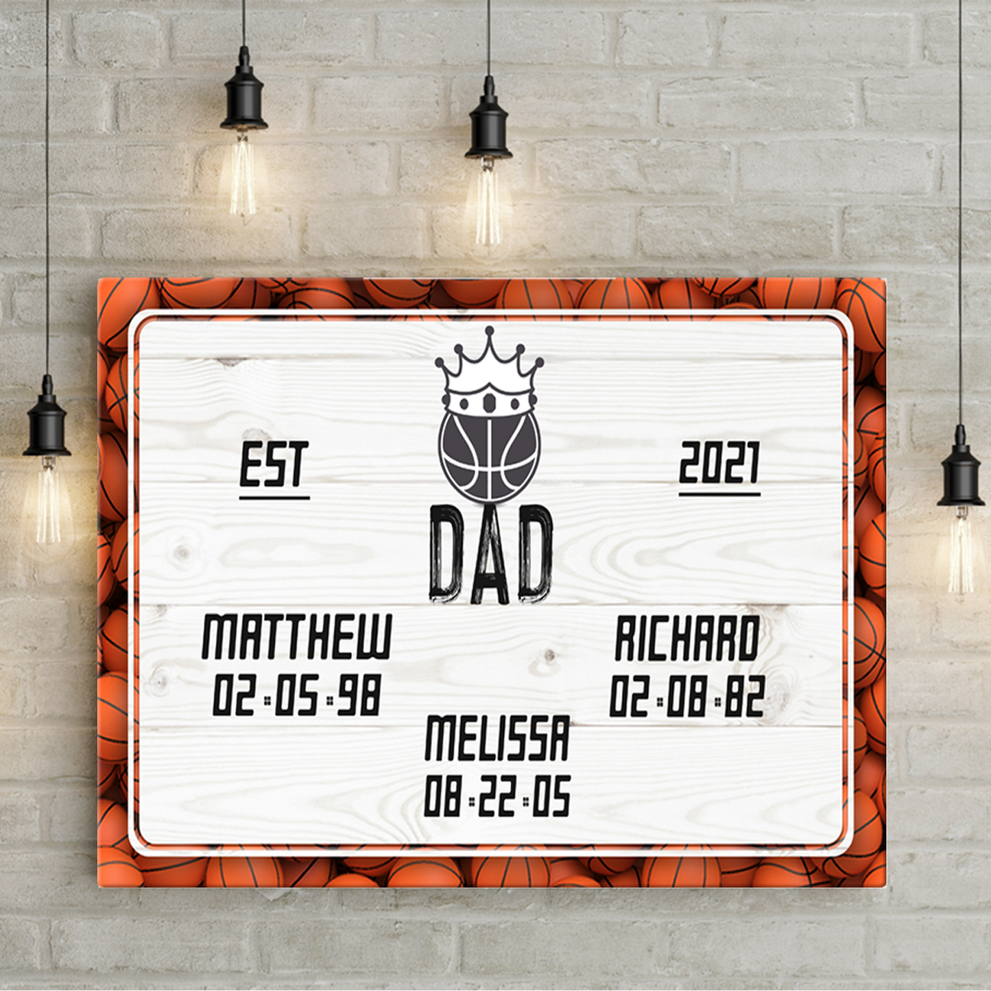 Father Sports Name Sign III - Image by Tailored Canvases