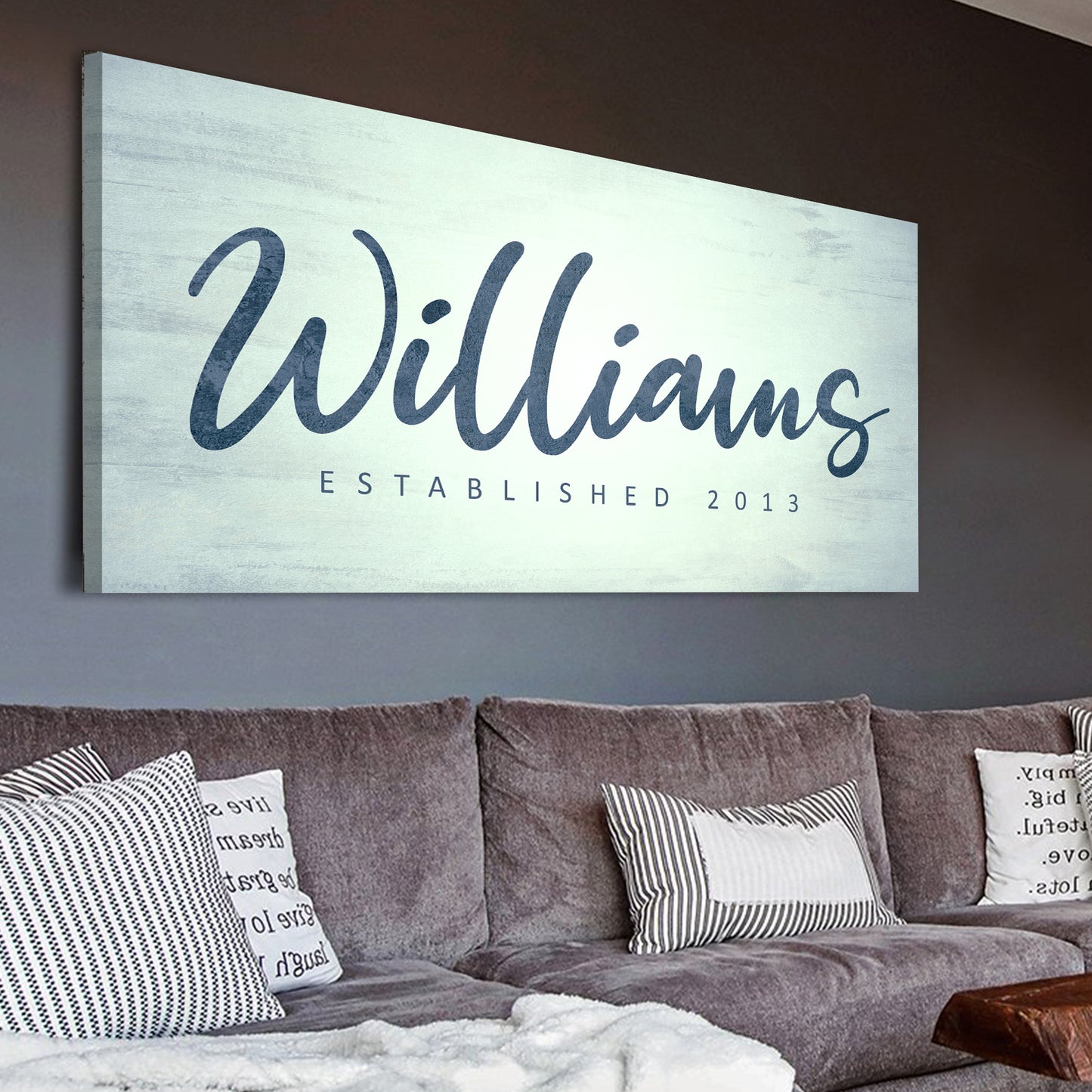 Family Name Sign Style 2 - Image by Tailored Canvases