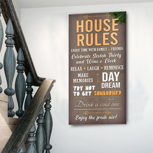 Patio Rules Sign Style 1 - Image by Tailored Canvases