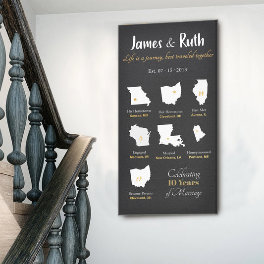 Love Is An Adventure Sign Style 1 - Image by Tailored Canvases