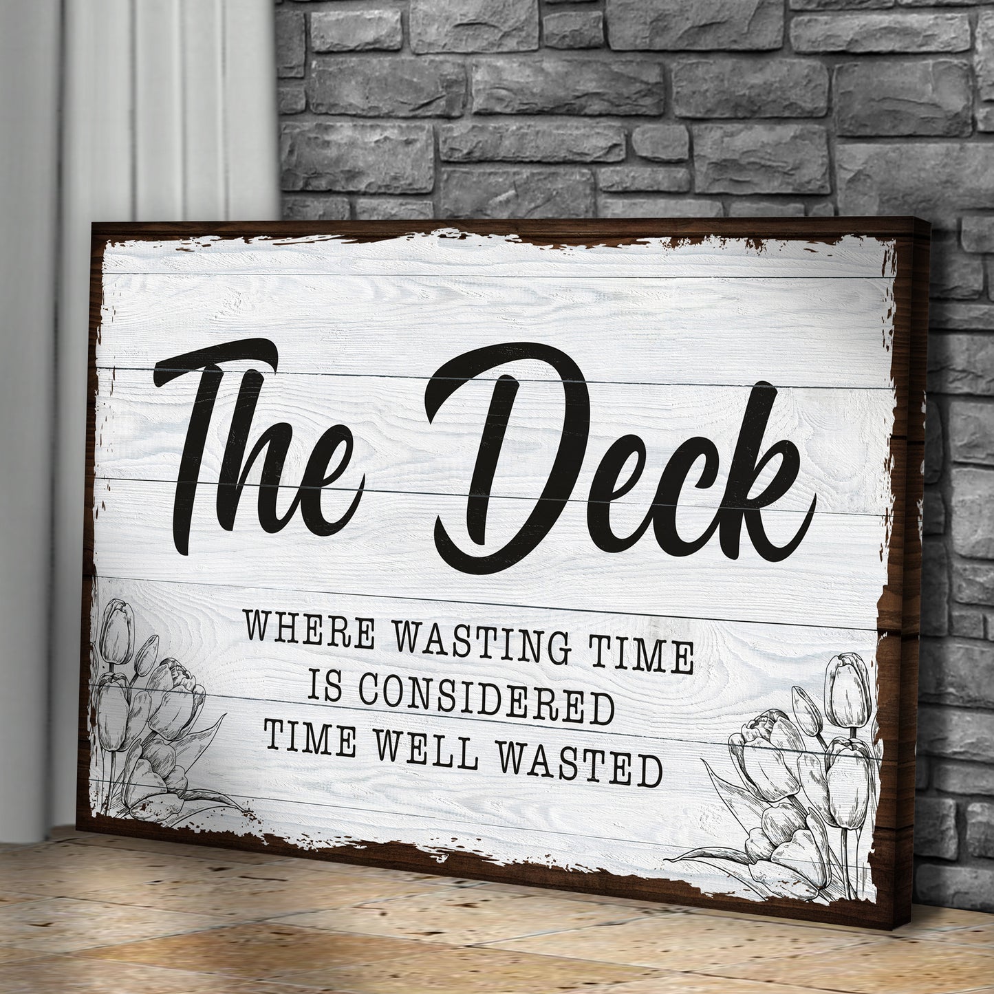 The Deck Sign Style 2 - Image by Tailored Canvases