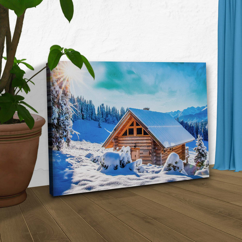Cottage Carpathian Mountains Canvas Wall Art by Tailored Canvases