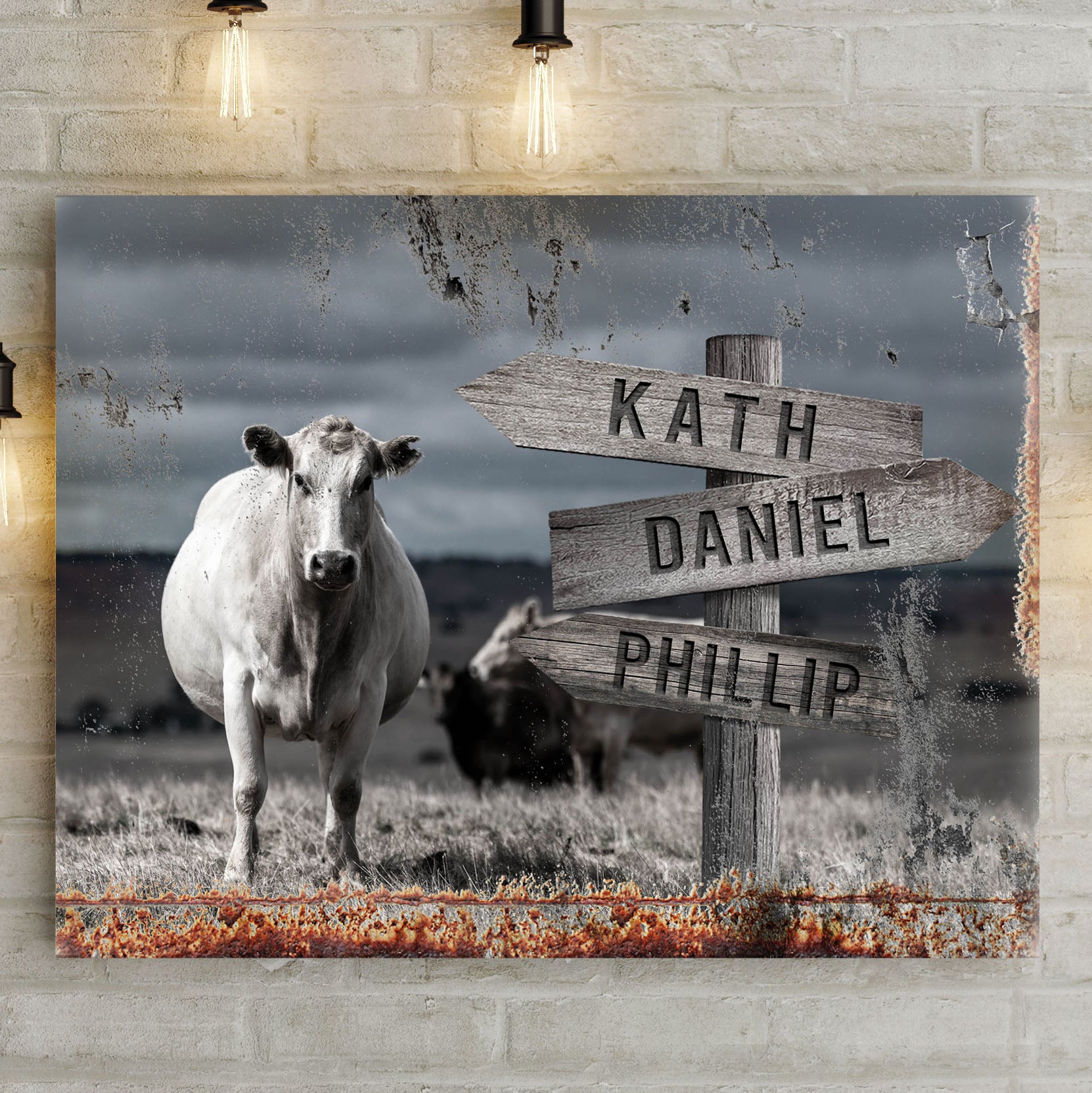 Angus Cattle Name Sign II - Image by Tailored Canvases