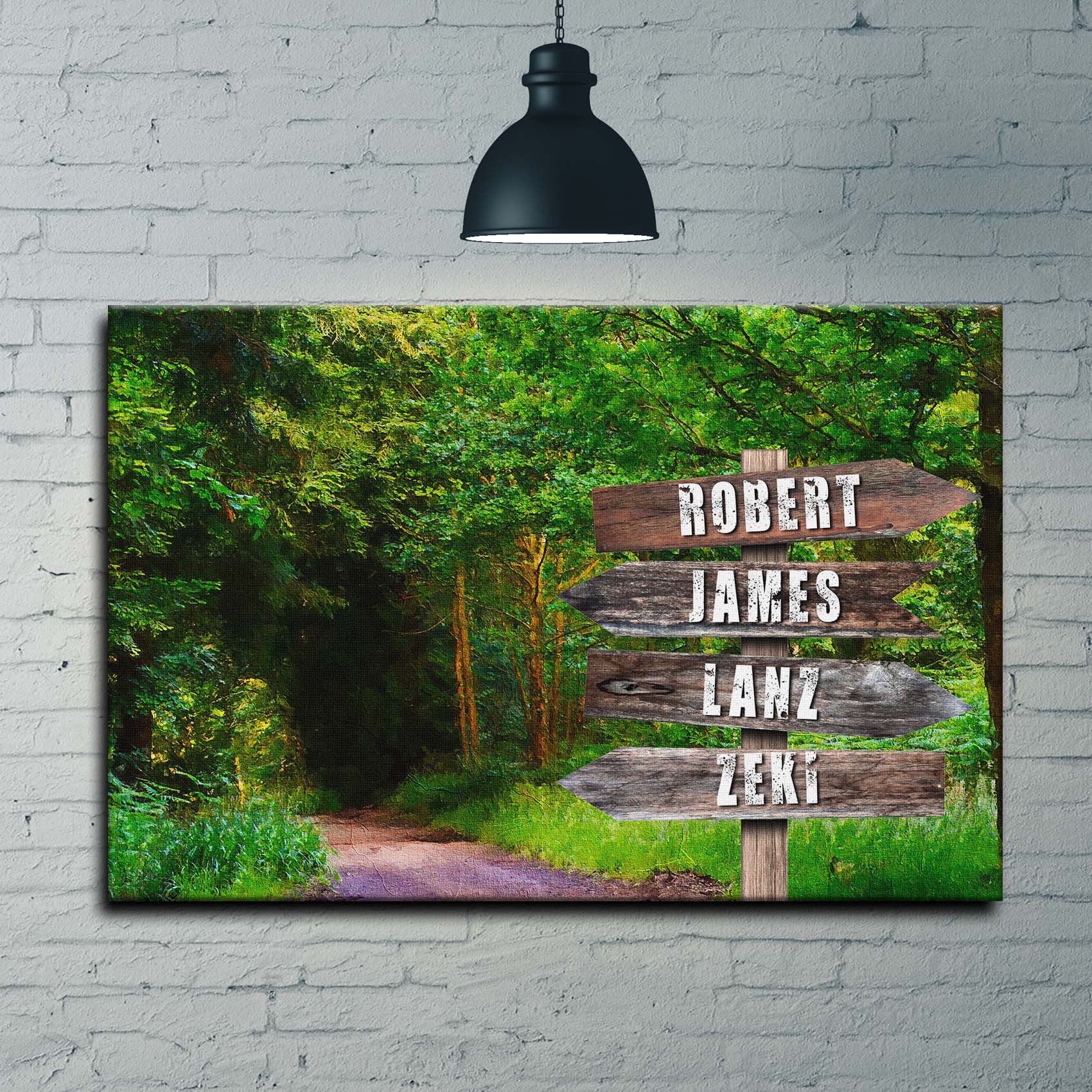 Into The Woods Name Sign - Image by Tailored Canvases