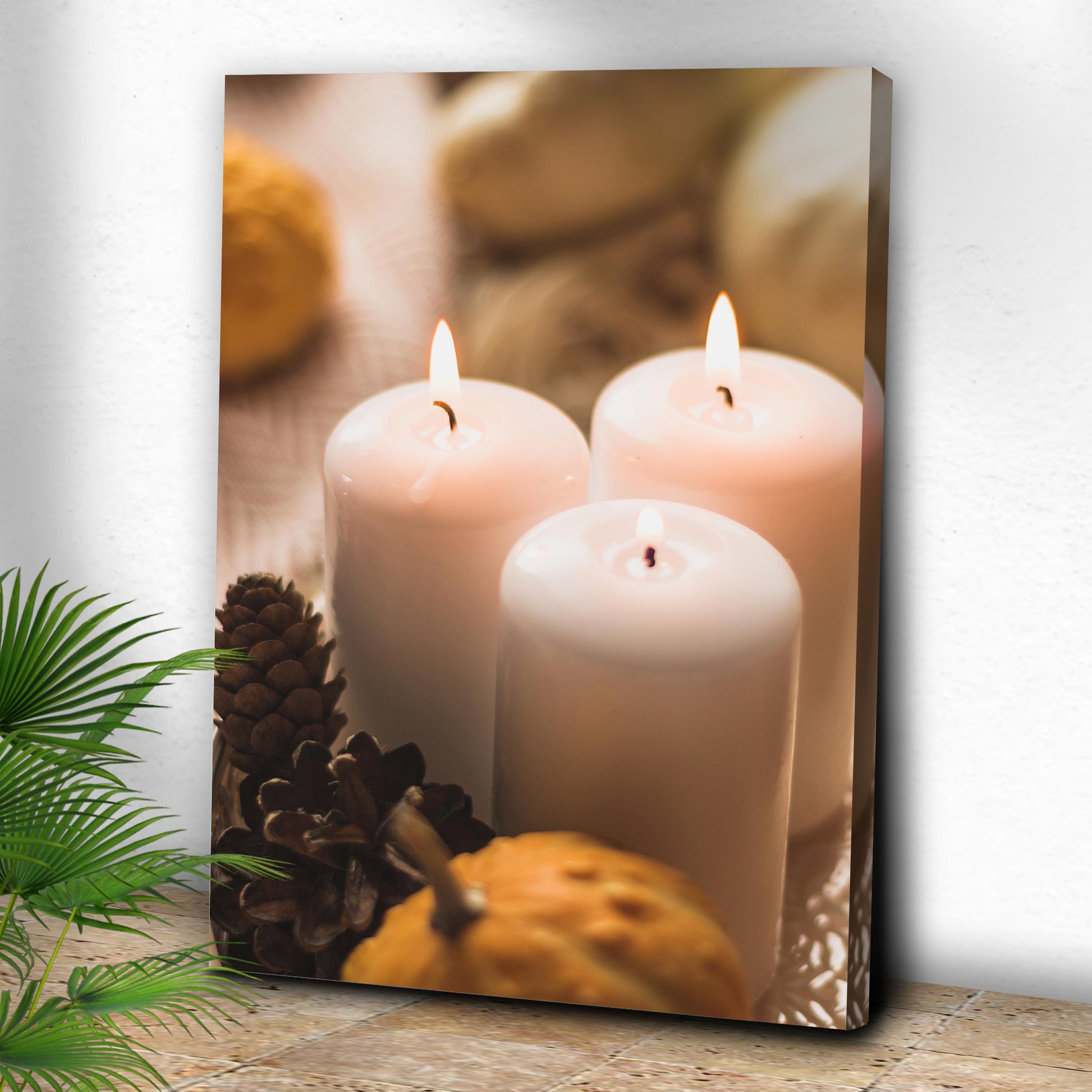 Decor Elements Candle Spa Canvas Wall Art Style 2 - Image by Tailored Canvases