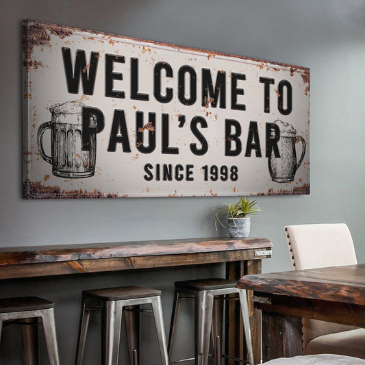 Bar Sign I Style 2 - Image by Tailored Canvases