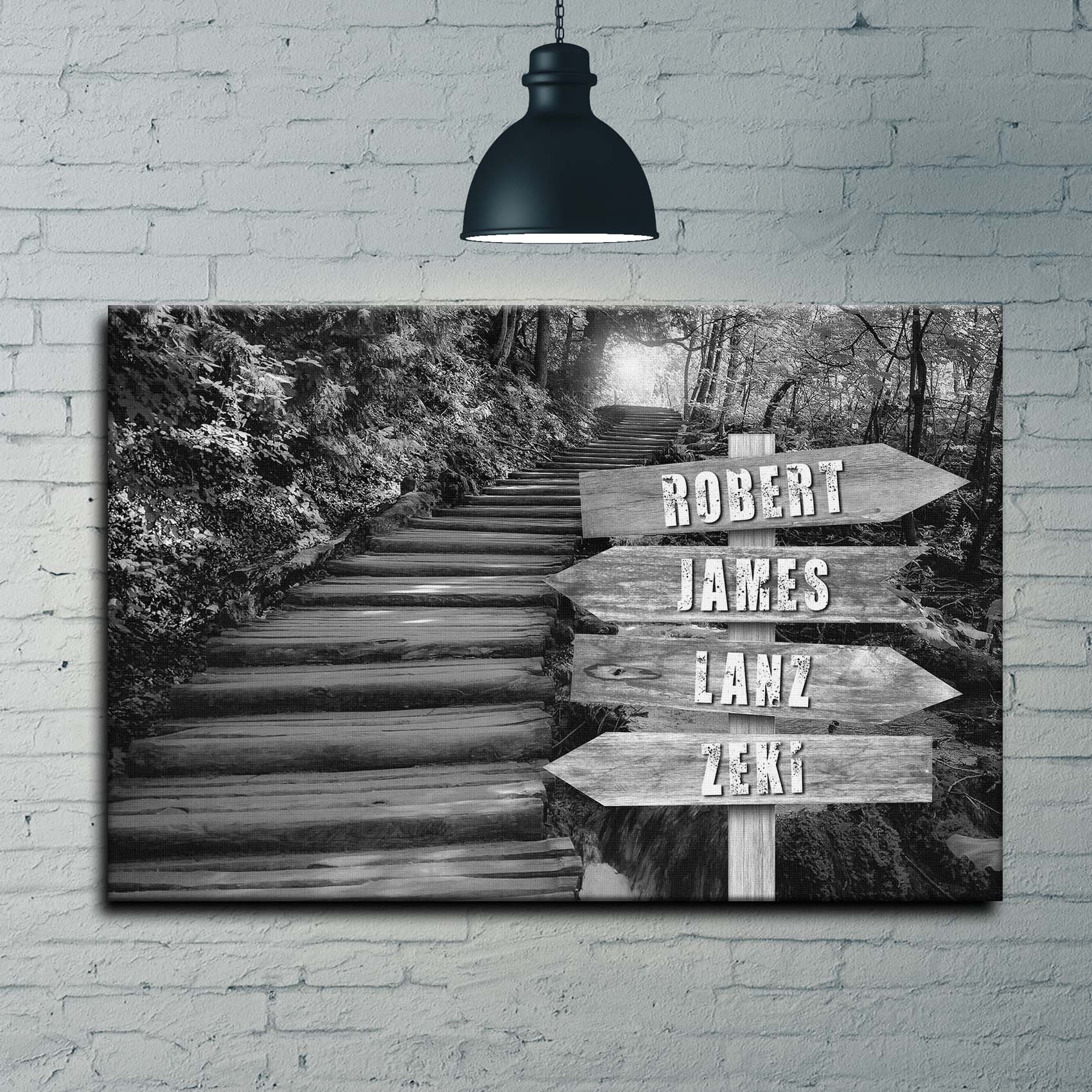 Into The Woods Name Sign Style 1 - Image by Tailored Canvases