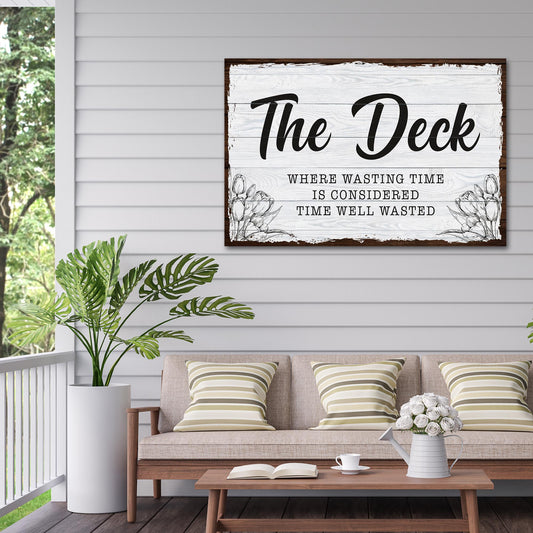 The Deck Sign - Image by Tailored Canvases