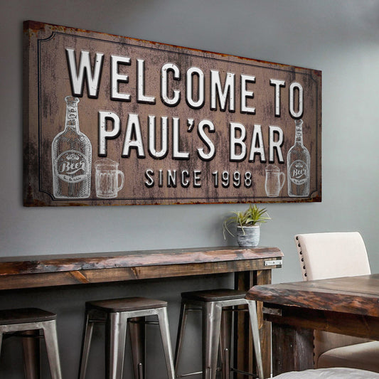 Bar Sign I Style 3 - Image by Tailored Canvases