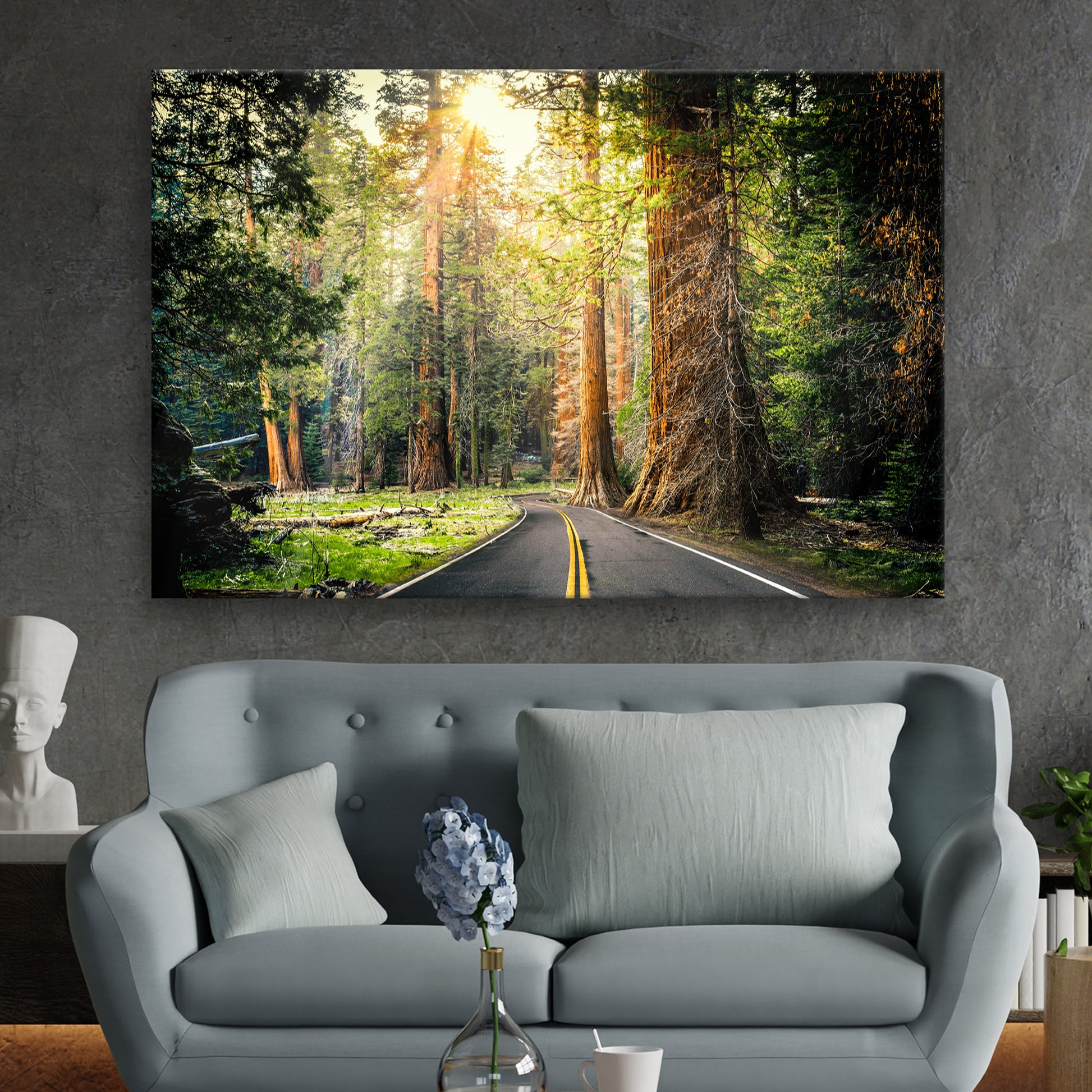 Sequoia Tree Lane Canvas Wall Art - Image by Tailored Canvases