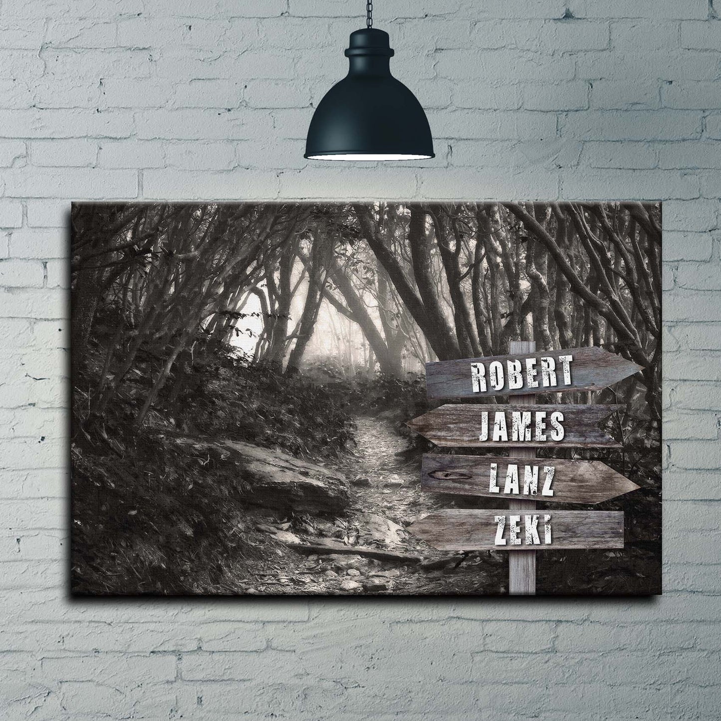 Into The Woods Name Sign Style 2 - Image by Tailored Canvases