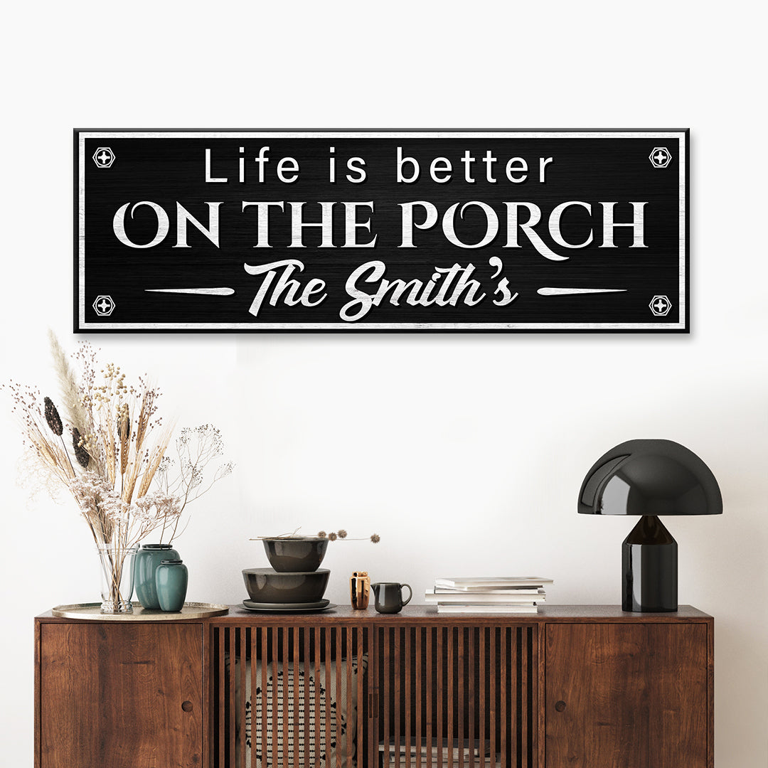 Family Porch Sign - Image by Tailored Canvases
