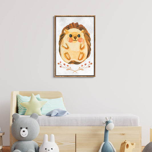 Animals Forest Hedgehog Cute Canvas Wall Art - Image by Tailored Canvases