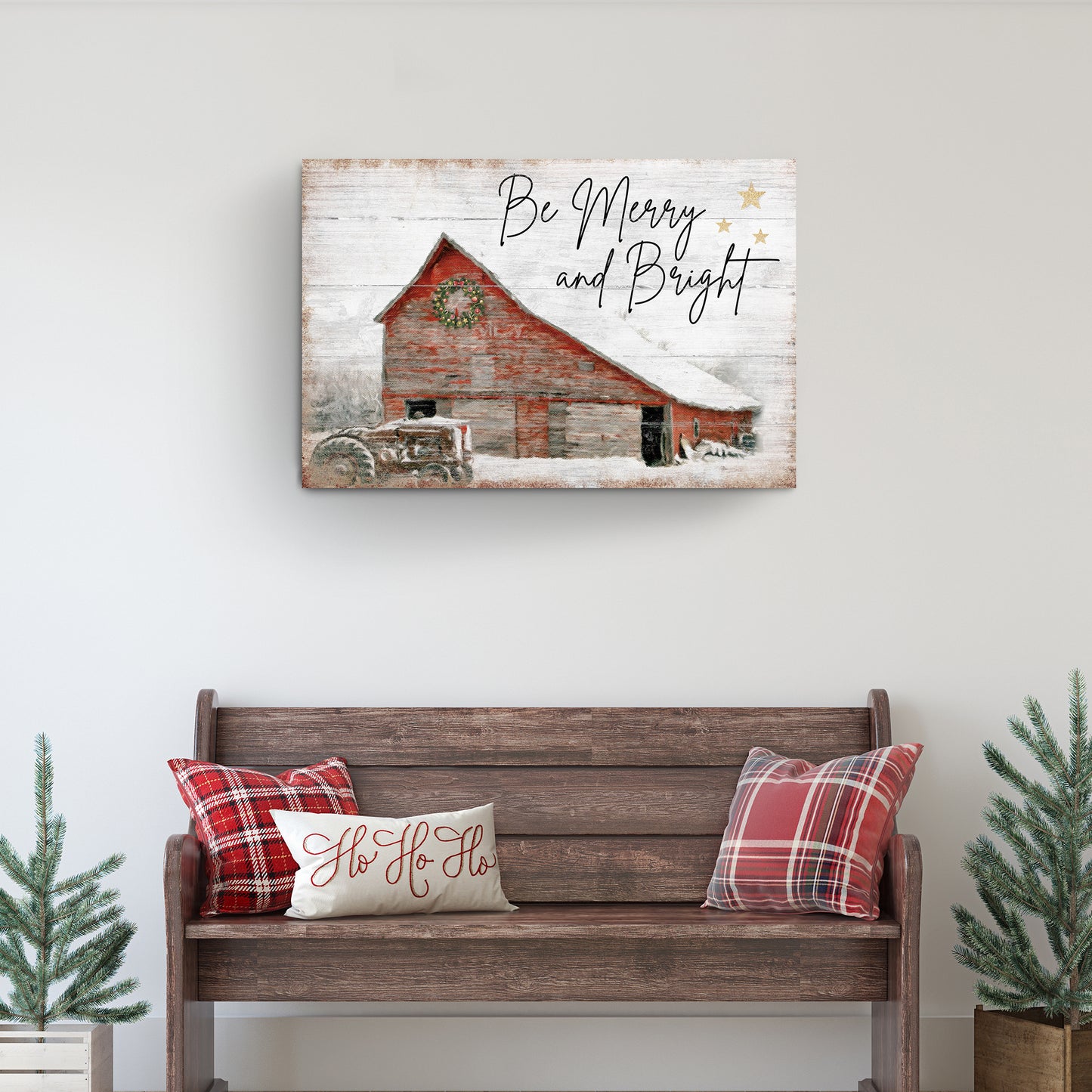 Merry and Bright Barn Sign