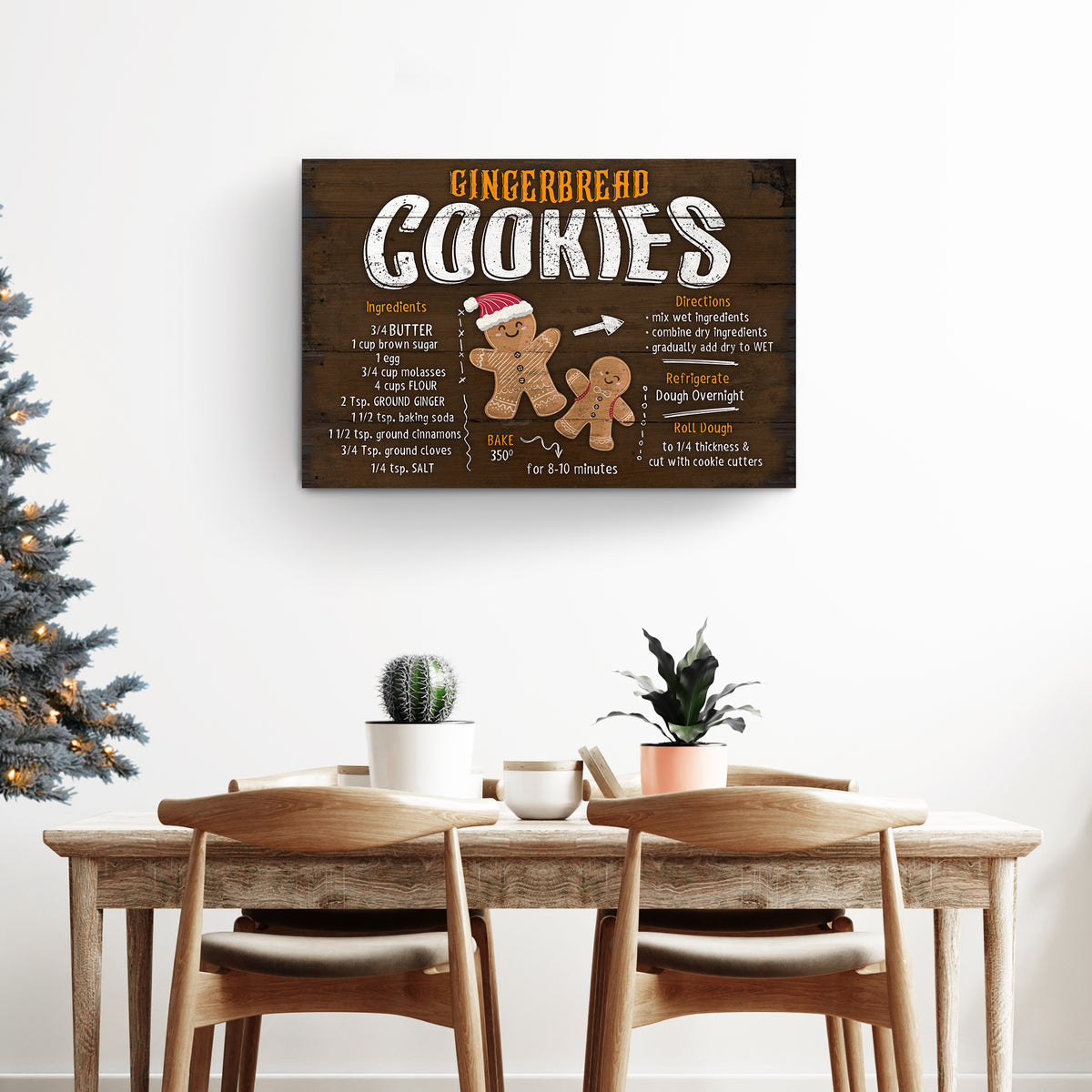Gingerbread Cookies Recipe Sign – Tailored Canvases