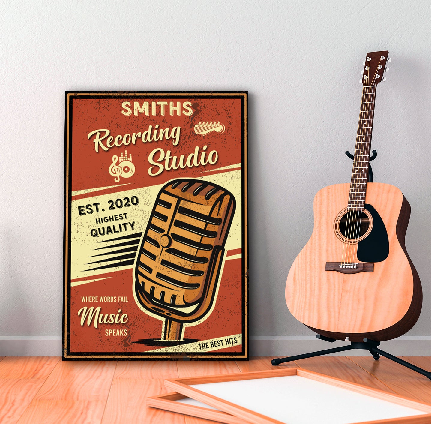 Recording Studio Sign - Image by Tailored Canvases