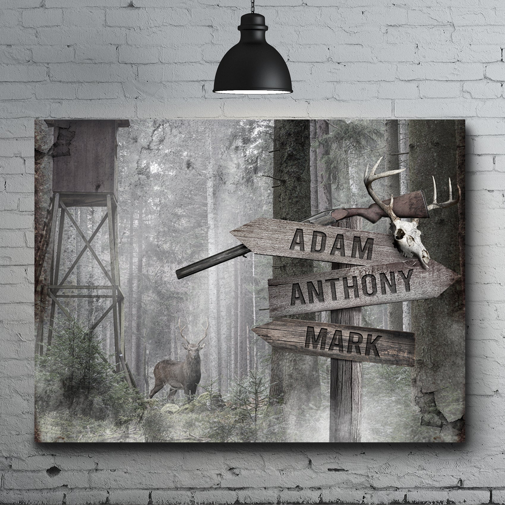 Hunting Season Name Sign - Image by Tailored Canvases