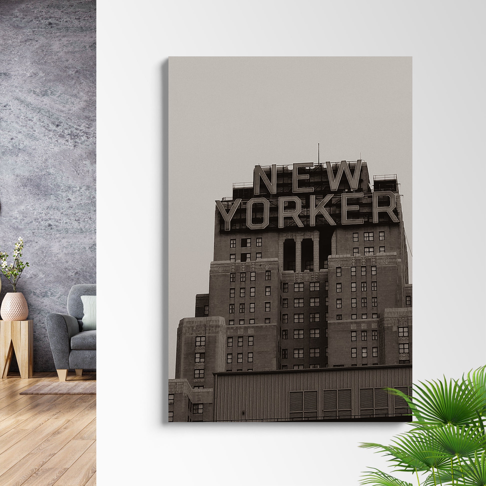 Hotel New Yorker Canvas Wall Art Style 1 - Image by Tailored Canvases