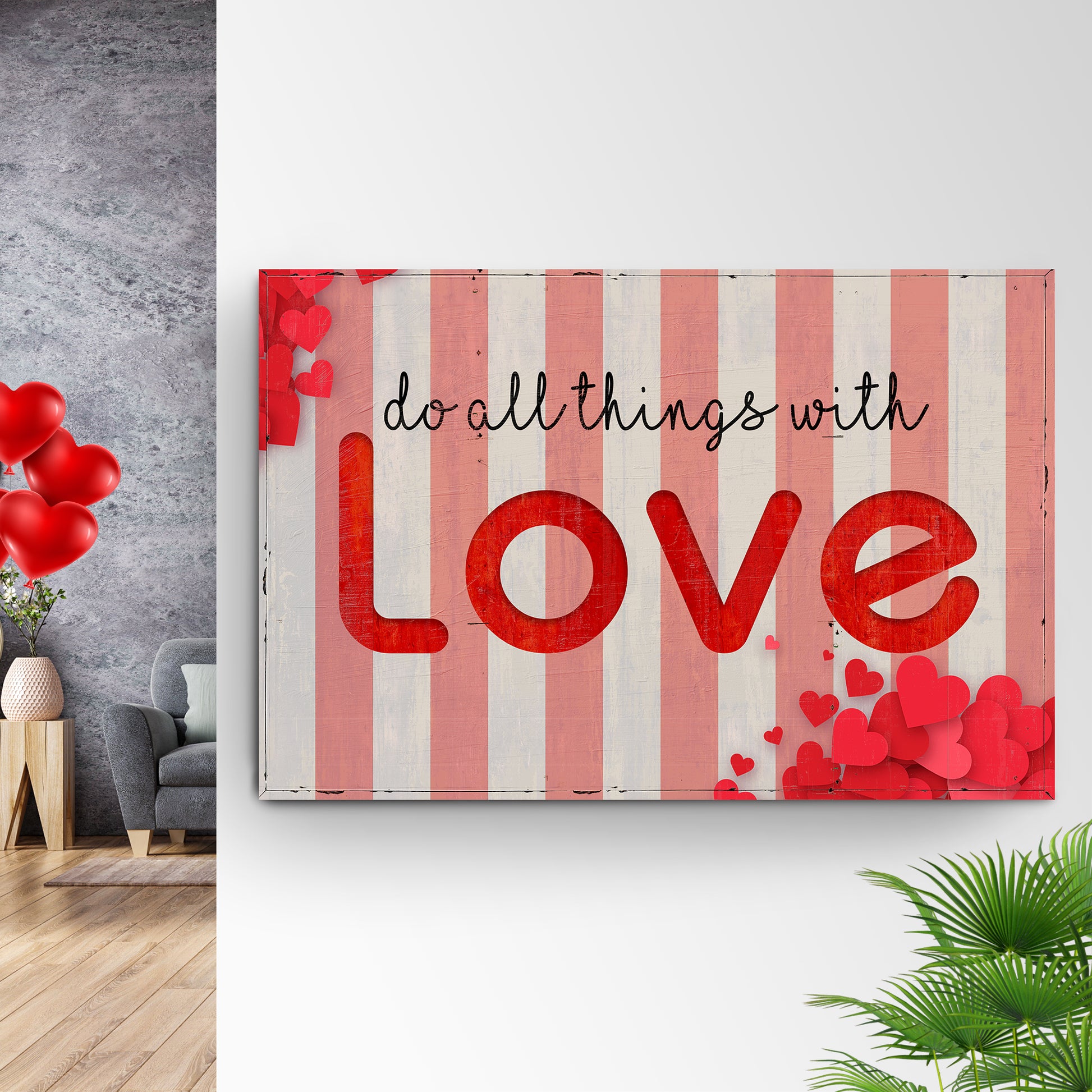 Valentines Day Sign V Style 1 - Image by Tailored Canvases