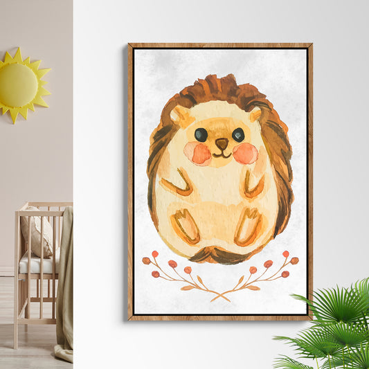 Animals Forest Hedgehog Cute Canvas Wall Art - Image by Tailored Canvases