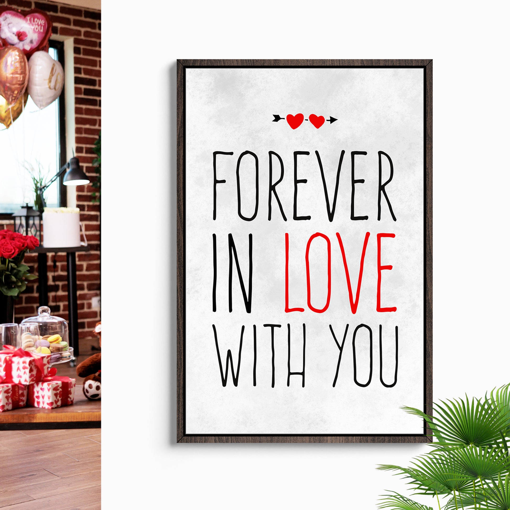 Valentine Forever Inlove Sign Style 1 - Image by Tailored Canvases