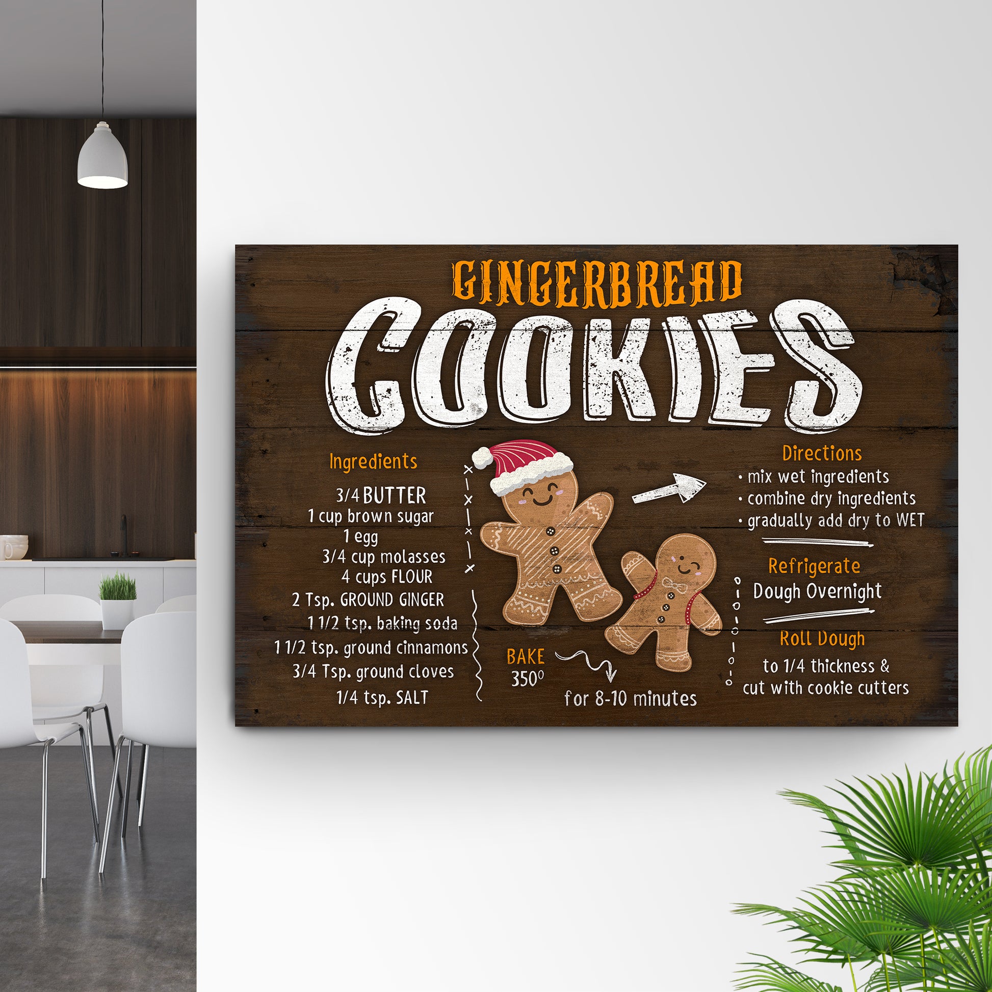 Gingerbread Cookies Recipe Sign