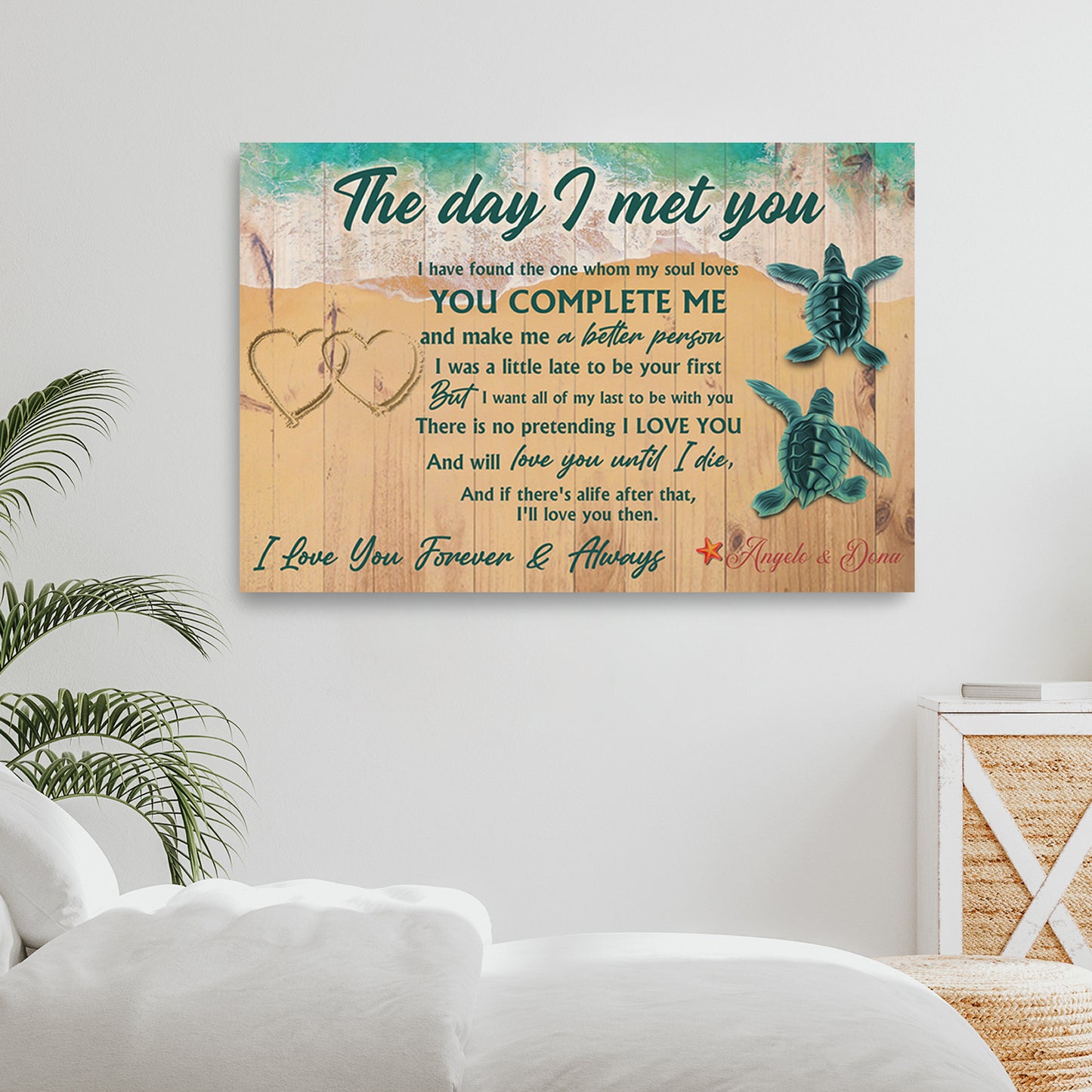 The Day I Met You Sign Style 1 - Image by Tailored Canvases