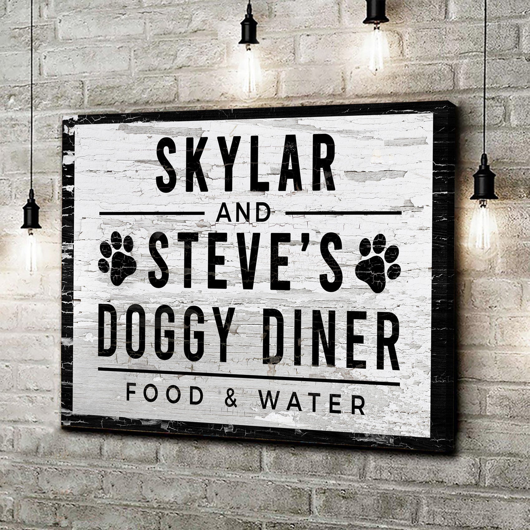 Doggy Diner Sign Style 1 - Image by Tailored Canvases