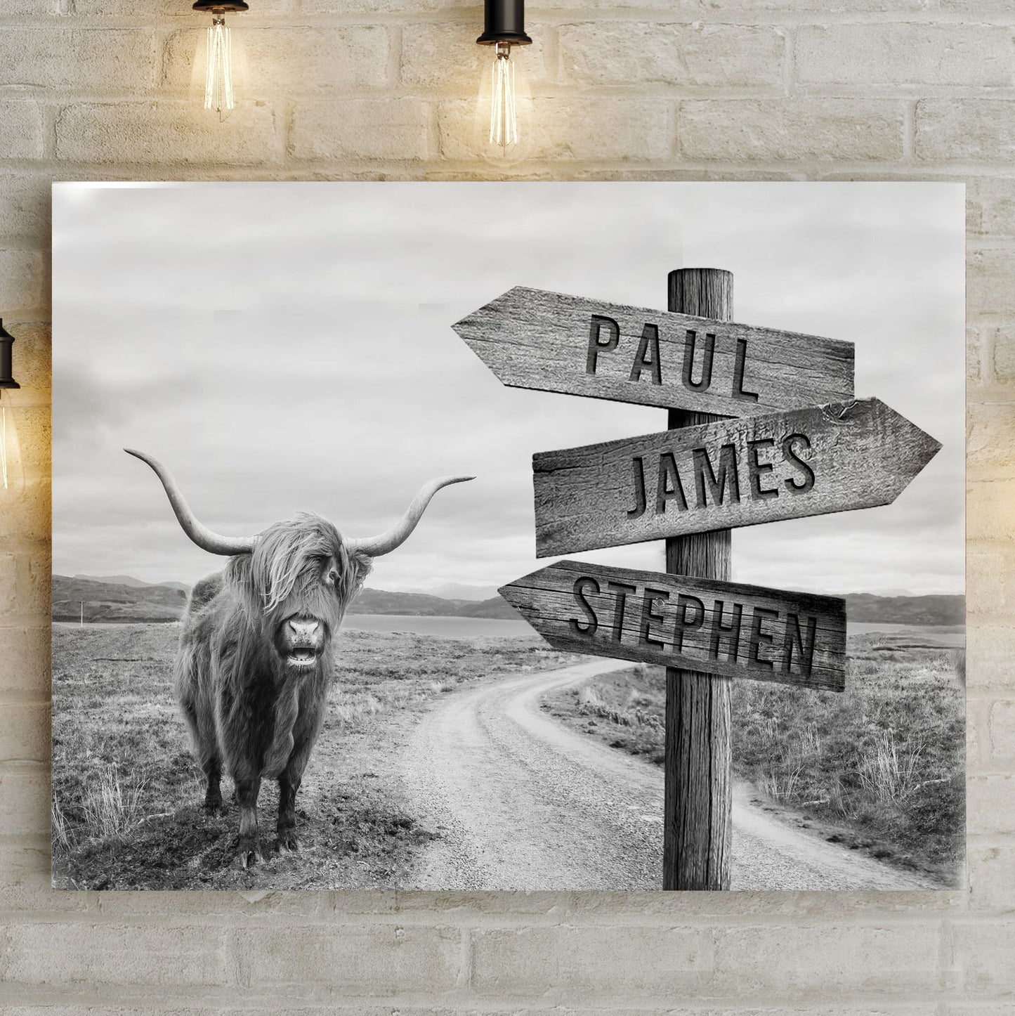 Angus Cattle Rustic Style 3 - Image by Tailored Canvases