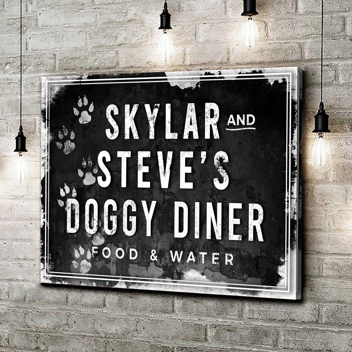 Doggy Diner Sign Style 2 - Image by Tailored Canvases