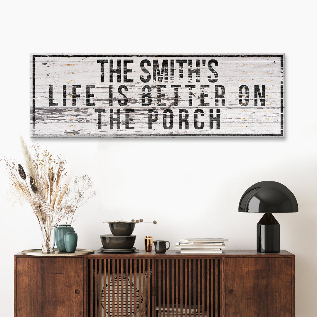 Family Porch Sign Styles 3 - Image by Tailored Canvases