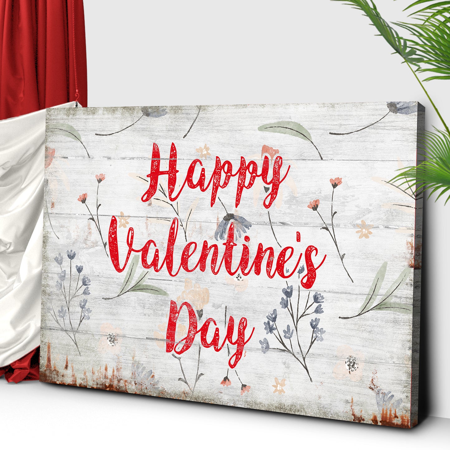 Valentine Floral Sign Style 2 - Image by Tailored Canvases