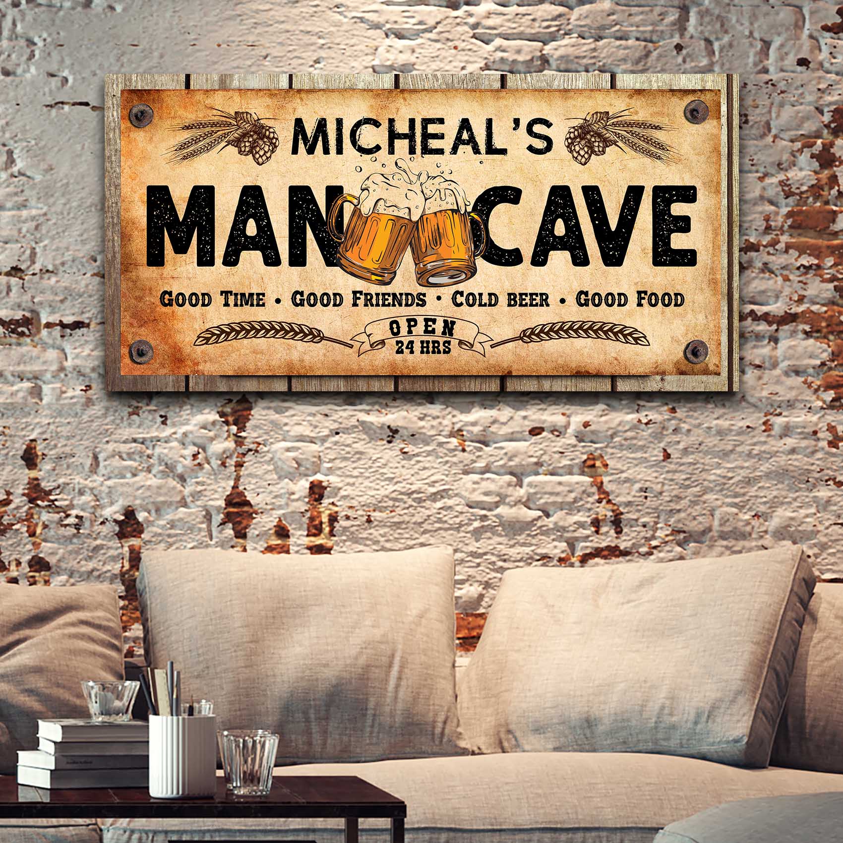 Man Cave Style 4 - Image by Tailored Canvases