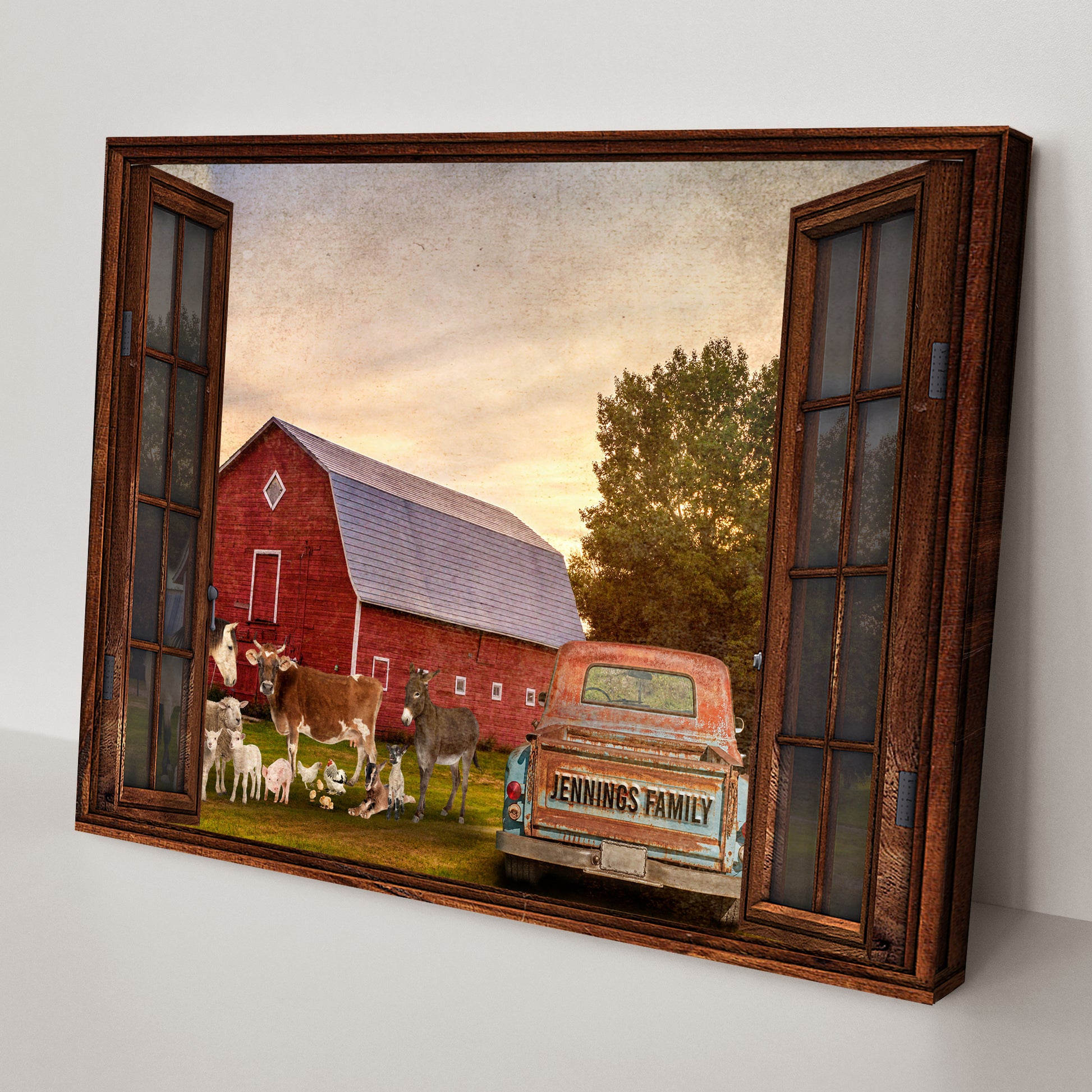 Family Farmhouse Sign Style 2 - Image by Tailored Canvases