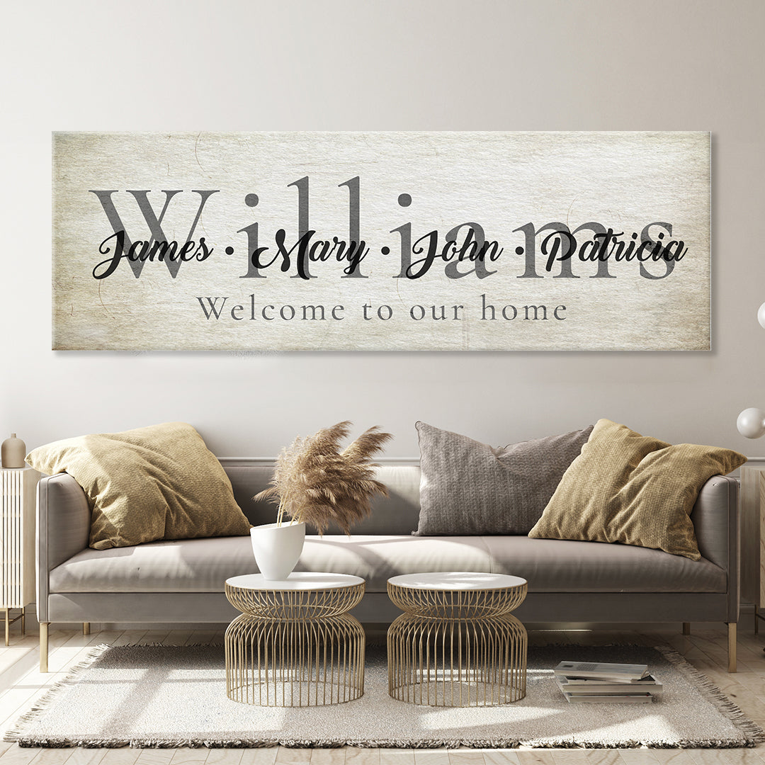 Family Sign XII Style 1 - Image by Tailored Canvases