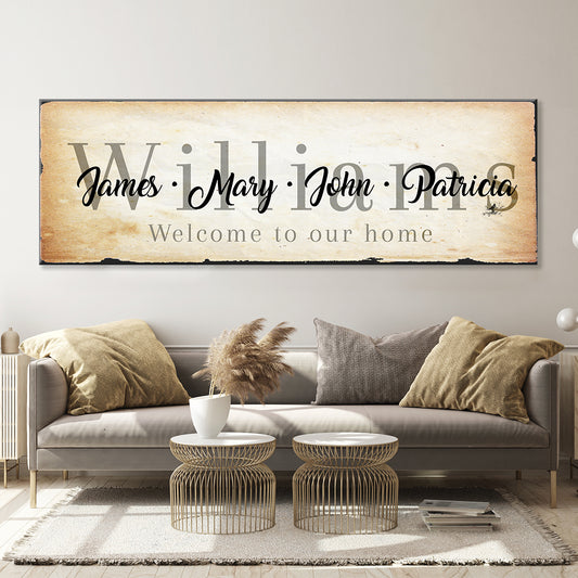 Family Sign XII Style 2 - Image by Tailored Canvases