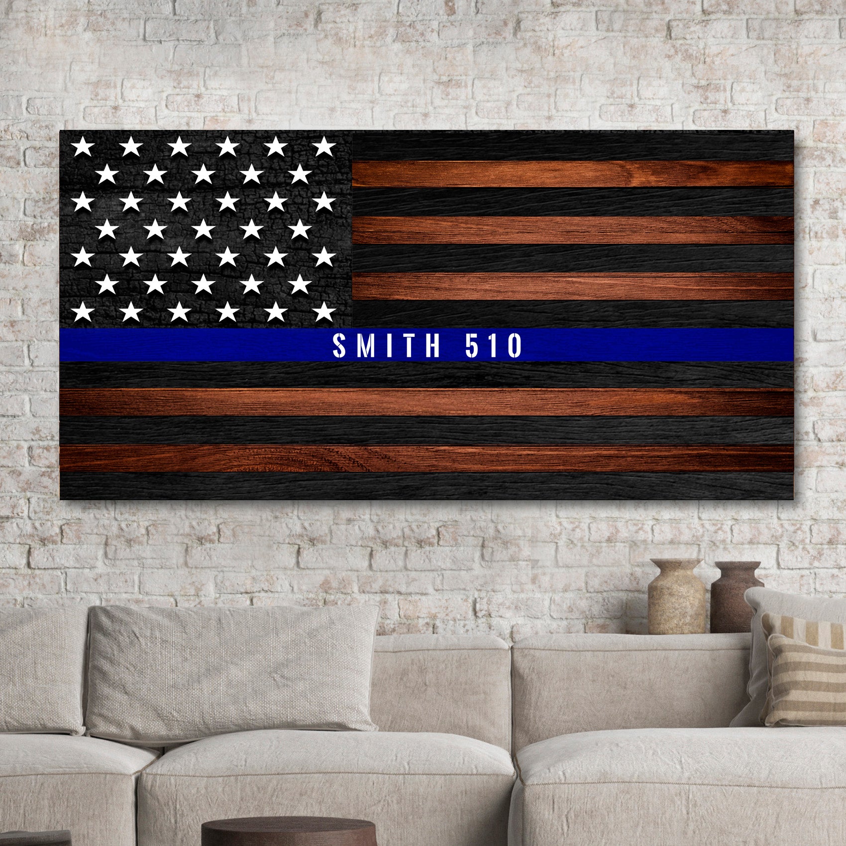 Police Officer Sign Style 2 - Image by Tailored Canvases