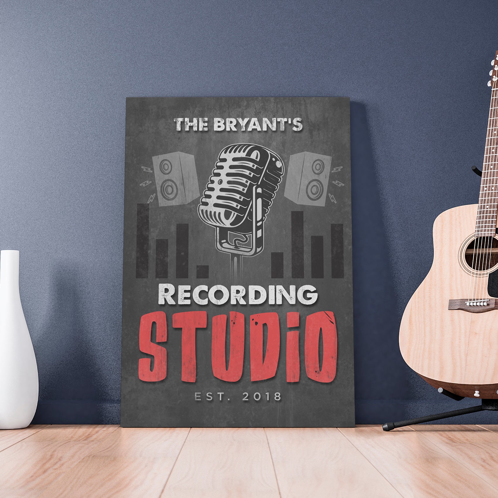 Music Recording Studio Sign Style 2 - Image by Tailored Canvases