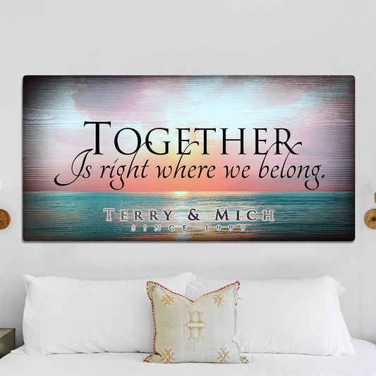 Together Sign Style 1 - Image by Tailored Canvases