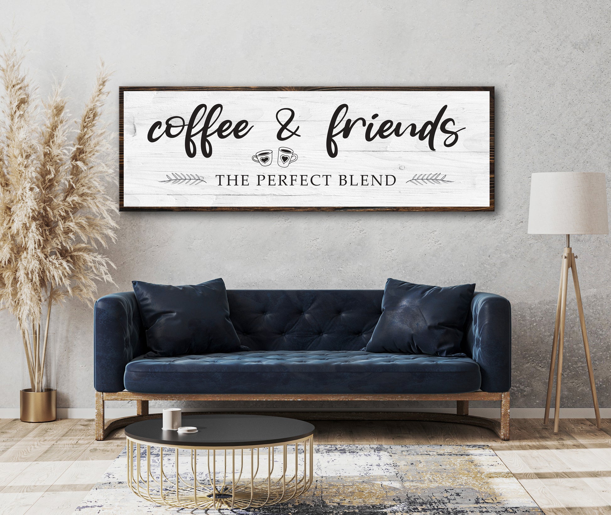 Coffee and Friends The Perfect Blend Sign Style 1 - Image by Tailored Canvases