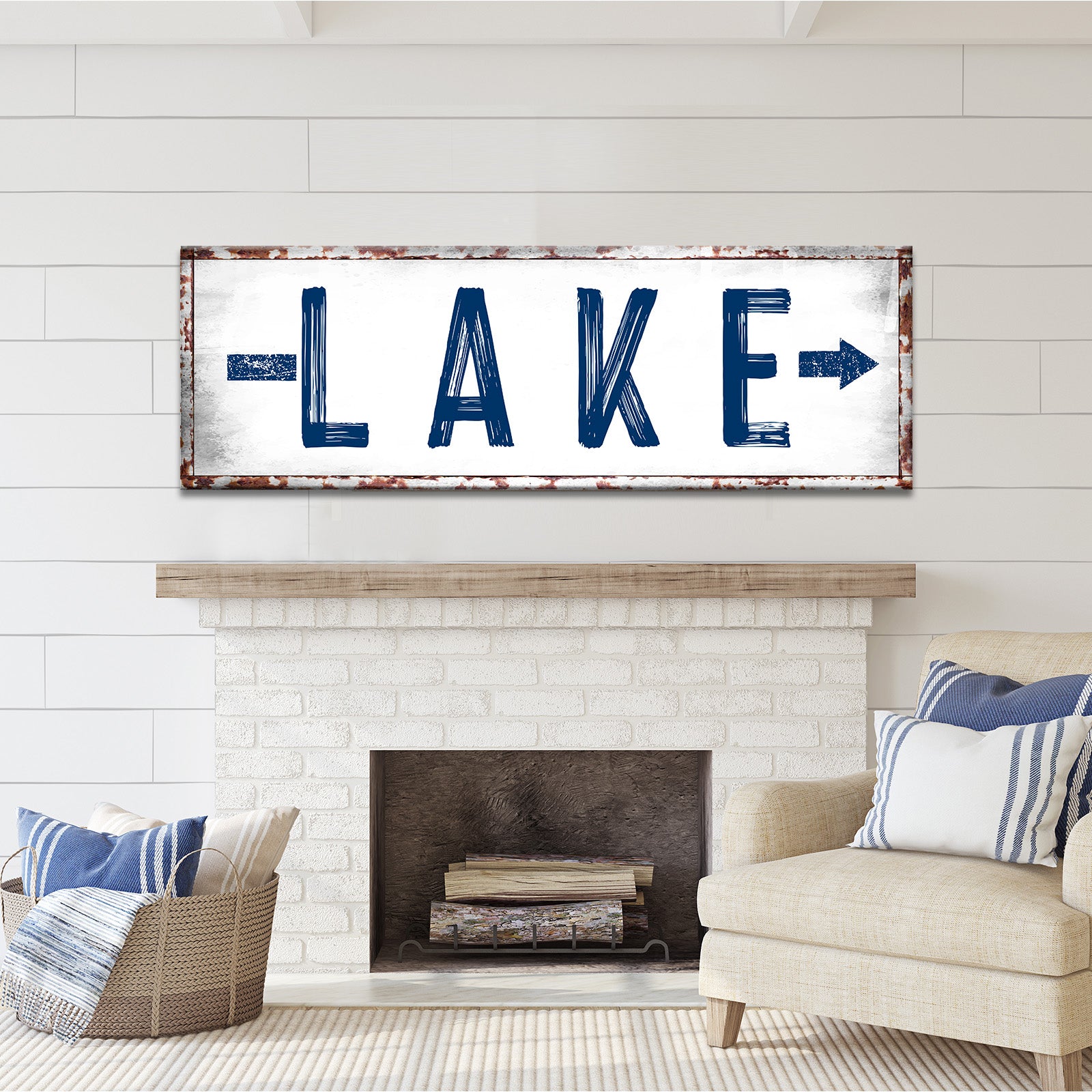 Lake Arrow Sign - Image by Tailored Canvases