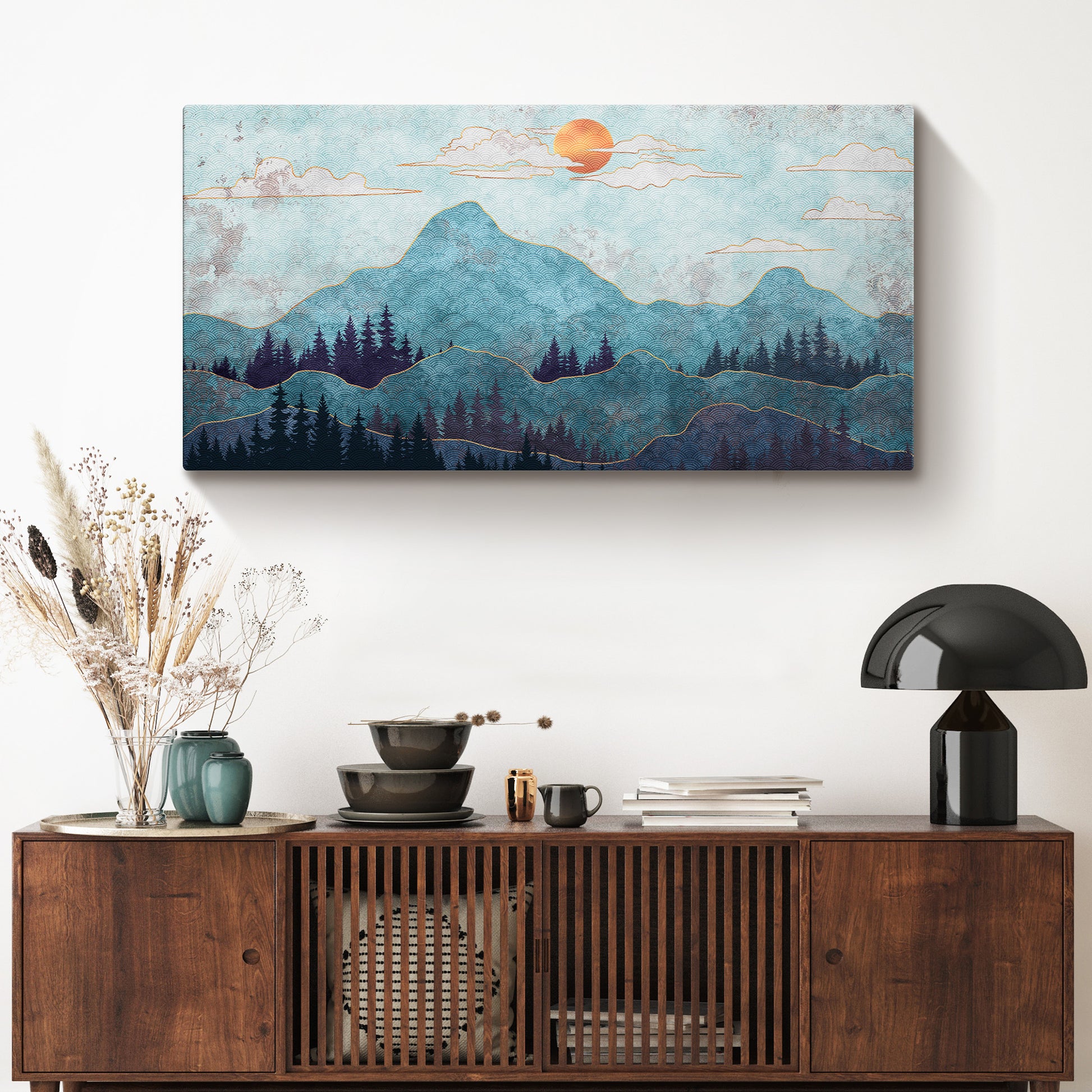 Mountain Hues Canvas Wall Art - Image by Tailored Canvases