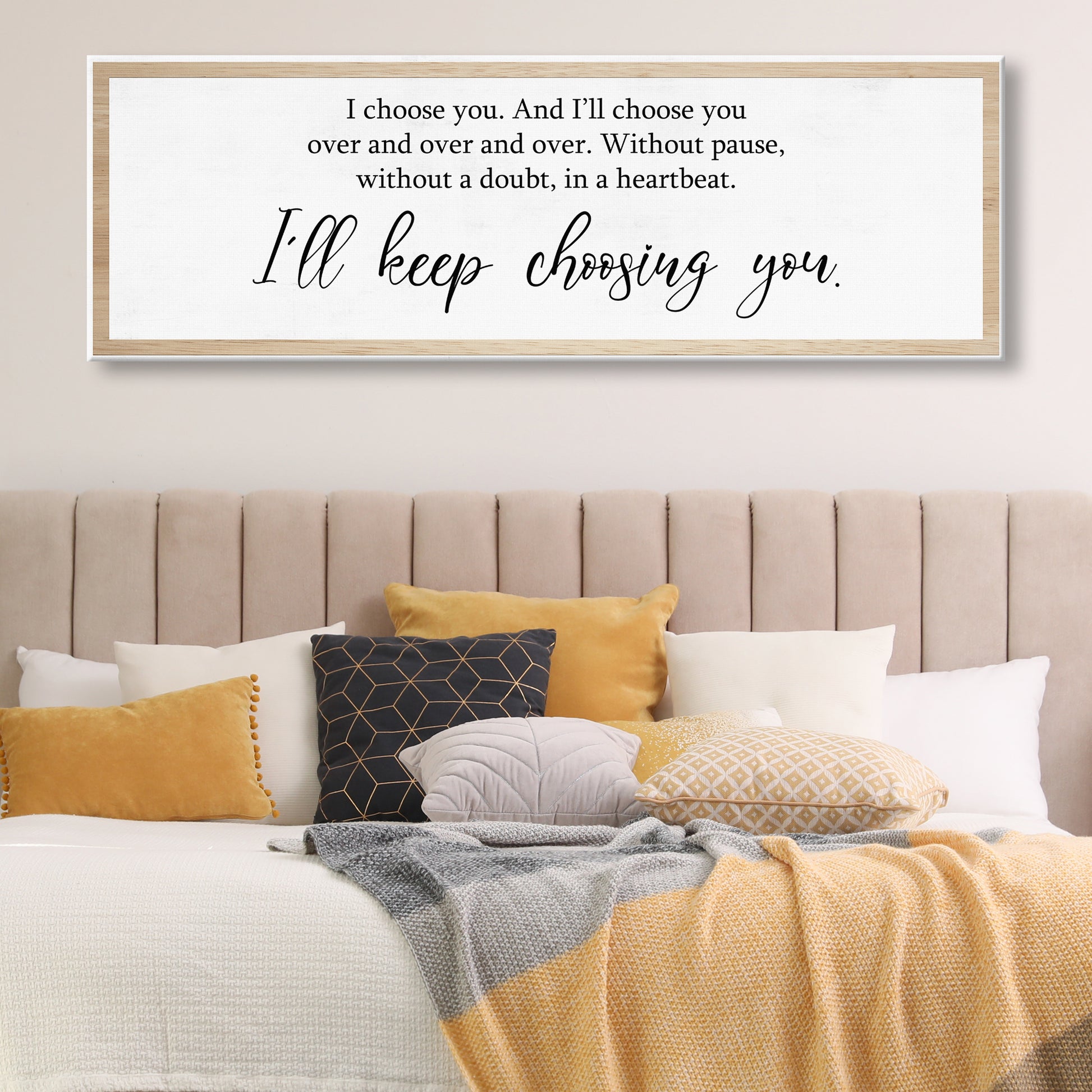 I'll Keep Choosing You Sign IV Style 2 - Image by Tailored Canvases