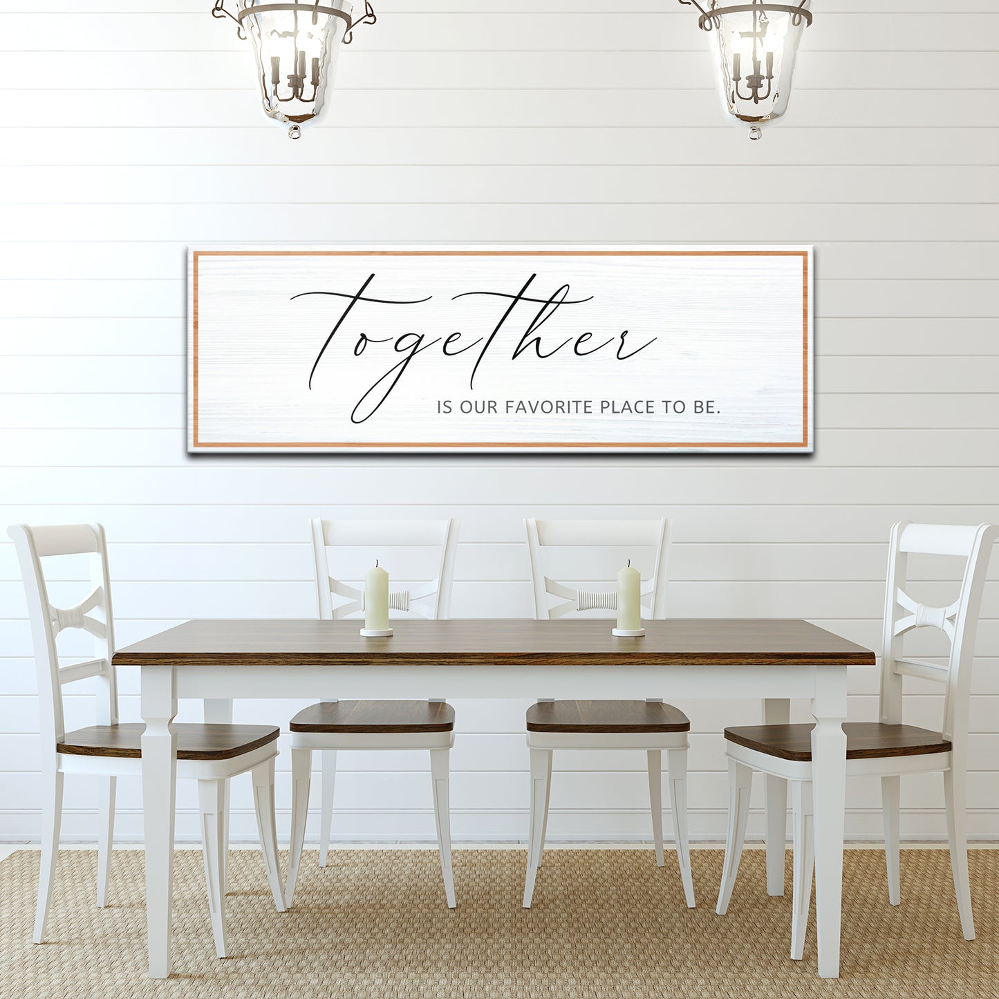 Together Is Our Favorite Place To Be Canvas Wall Art - Image by Tailored Canvases