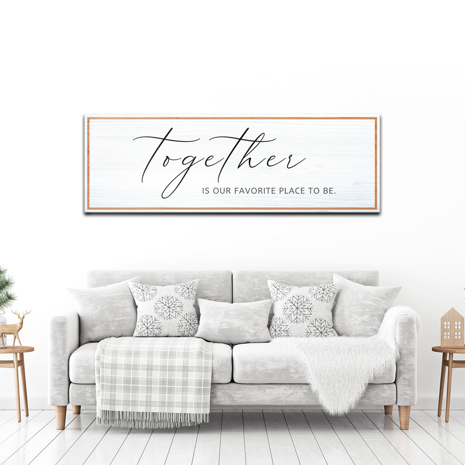Together Is Our Favorite Place To Be Canvas Wall Art Style 2 - Image by Tailored Canvases