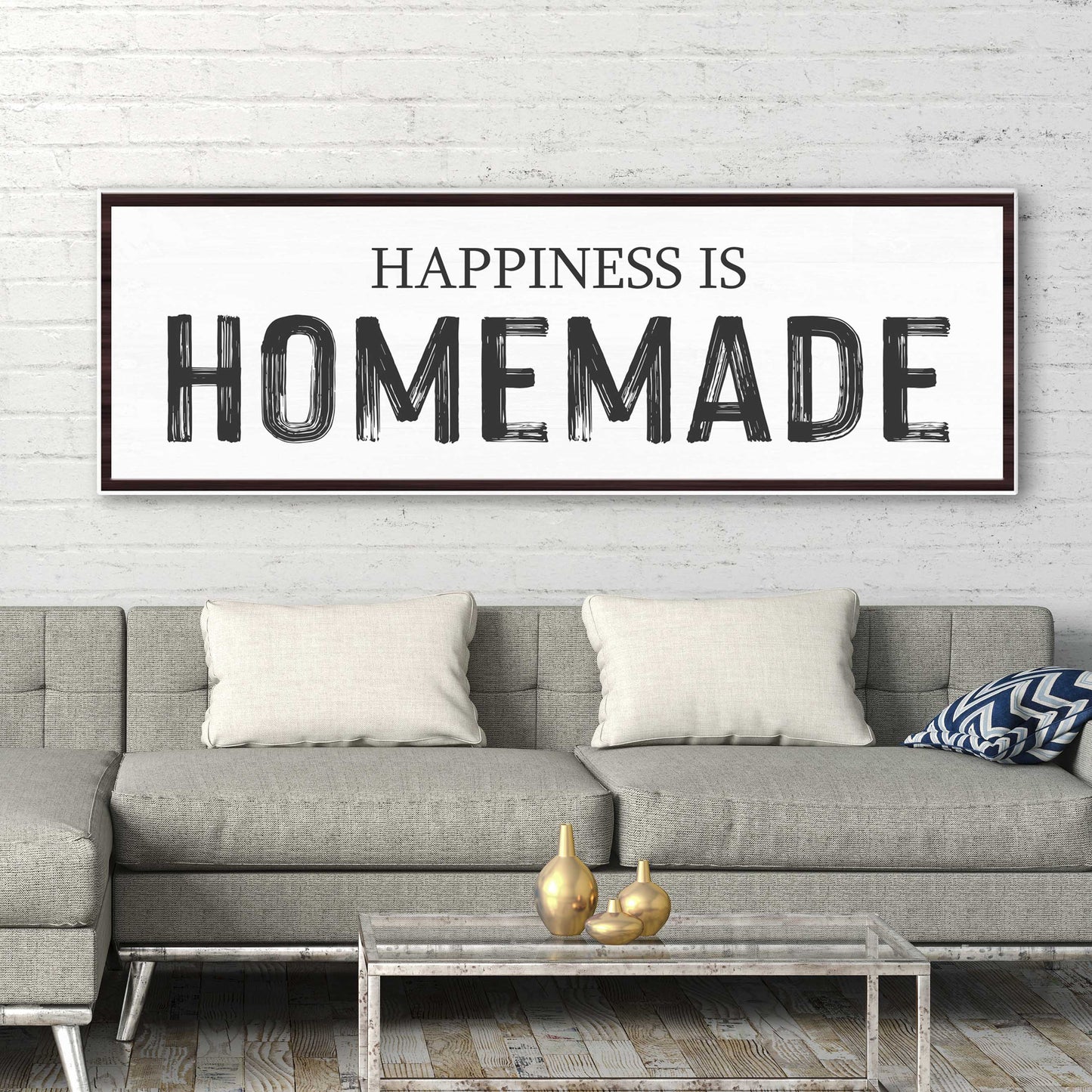 Happiness Is Homemade Sign - Image by Tailored Canvases