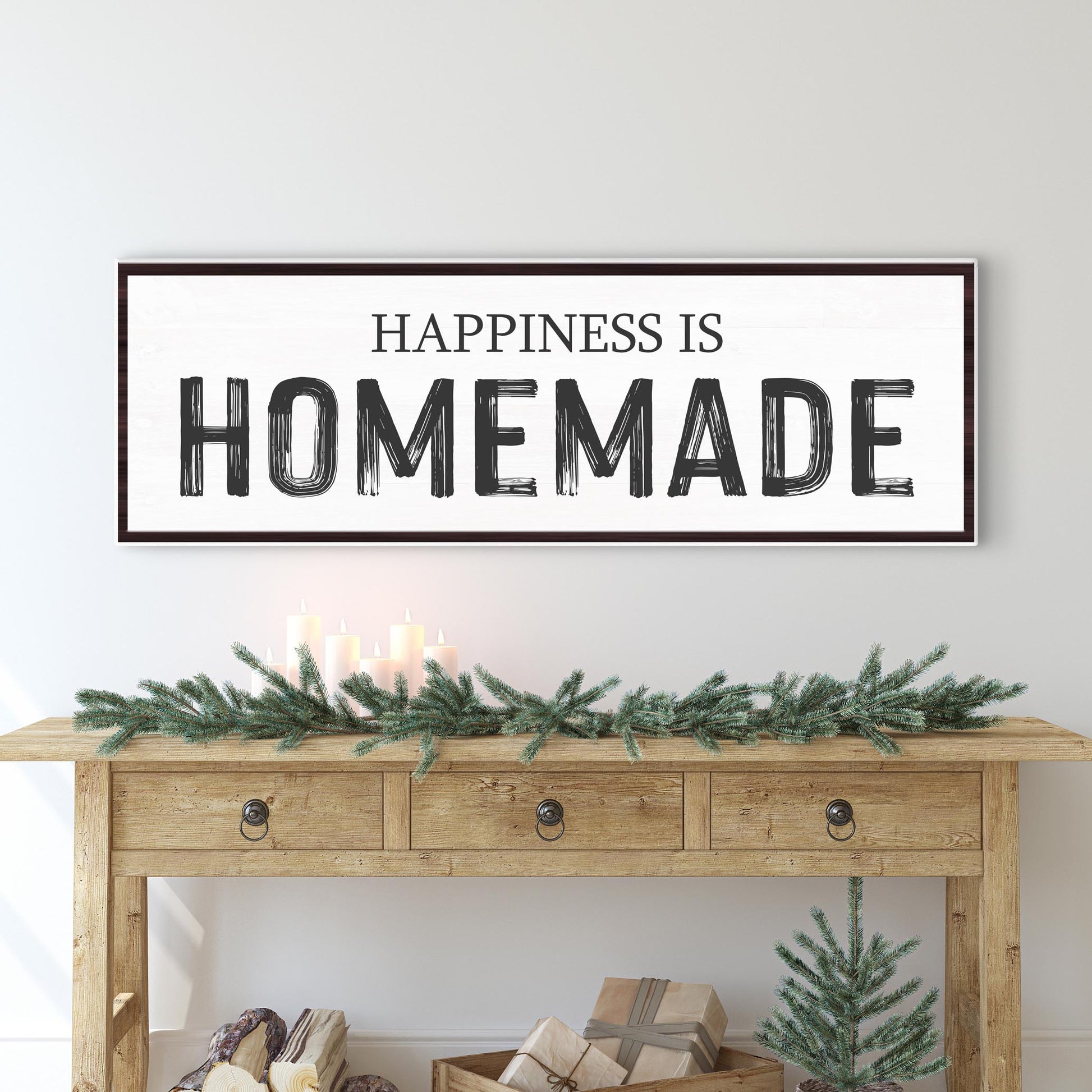 Happiness Is Homemade Sign Style 1 - Image by Tailored Canvases