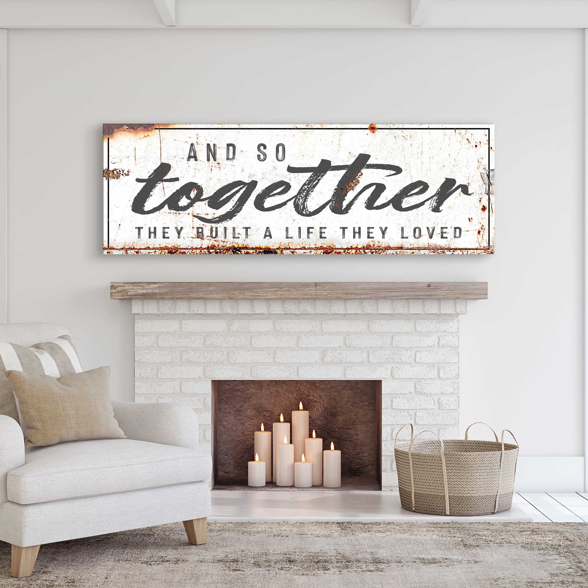 And so Together they built a life they Loved Sign II Style 1 - Image by Tailored Canvases