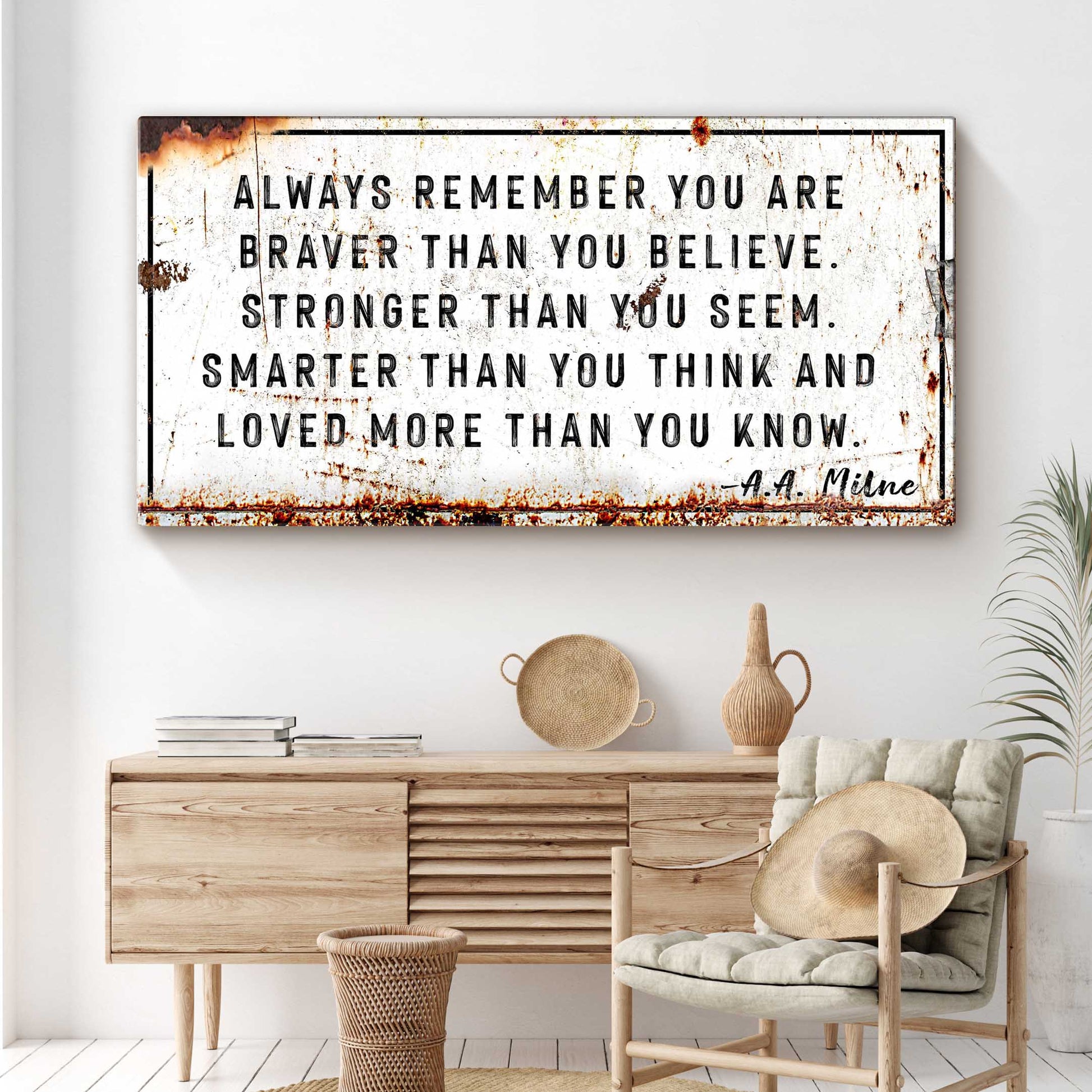 You are Loved More than You Know Rustic Sign Style 1 - Image by Tailored Canvases