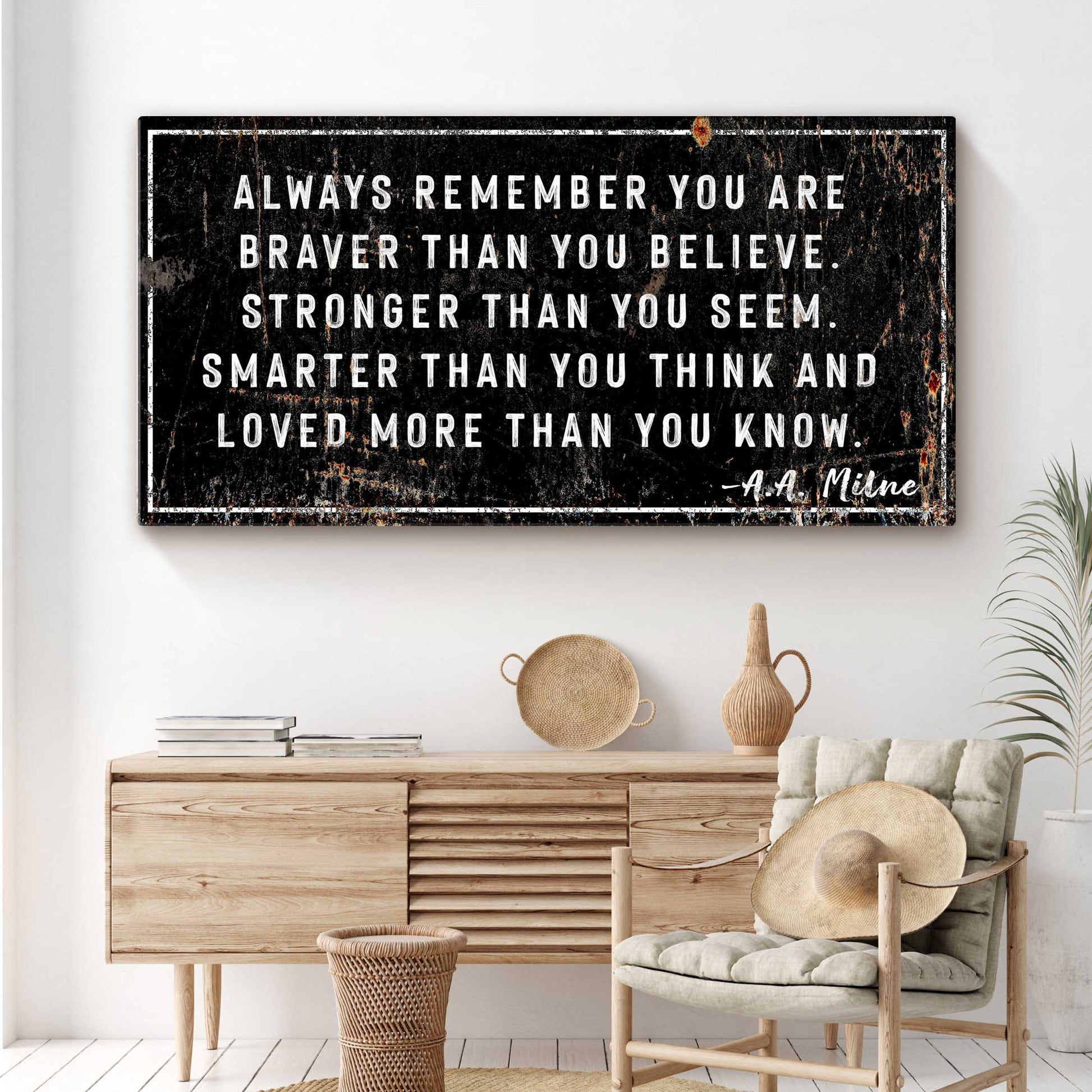 You are Loved More than You Know Rustic Sign Style 2 - Image by Tailored Canvases